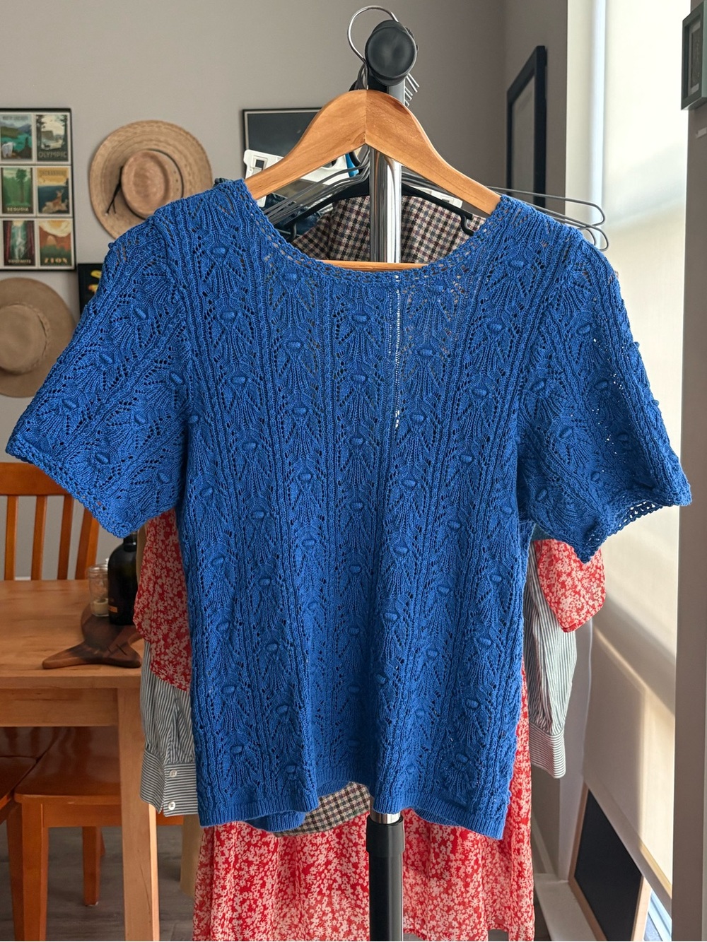 Sezane Electric Blue Cybele Jumper - Picture 7 of 7